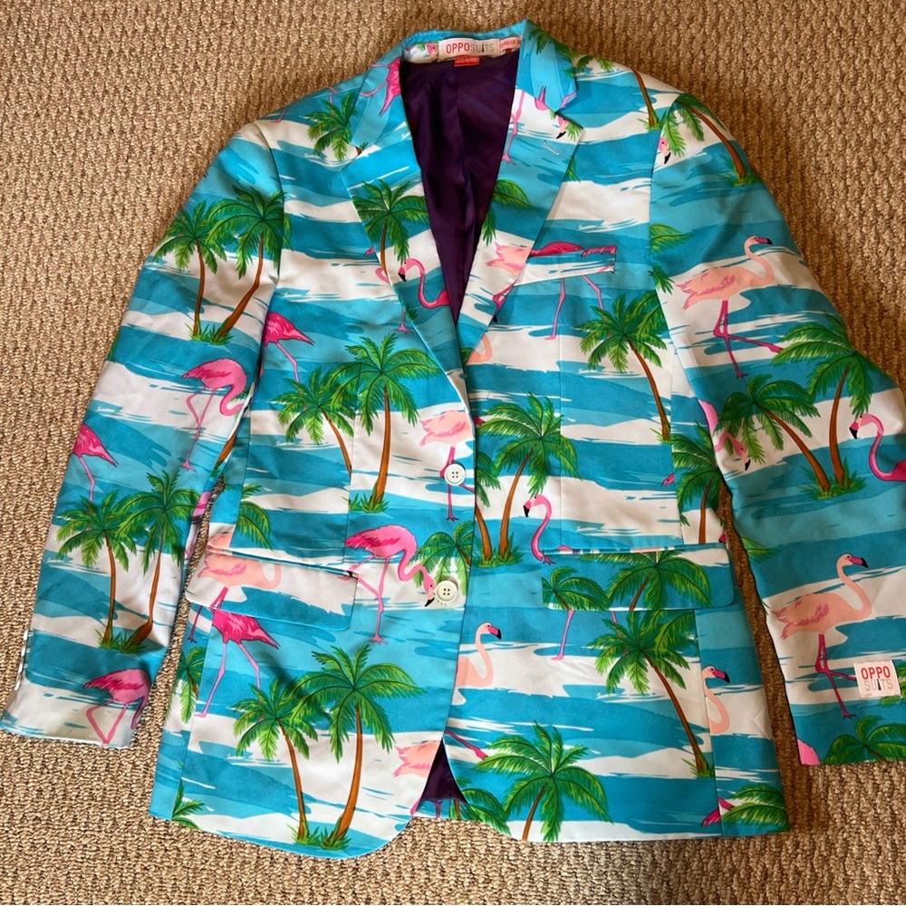 Opposuits Flaminguy Flamingo Blazer, Size 48